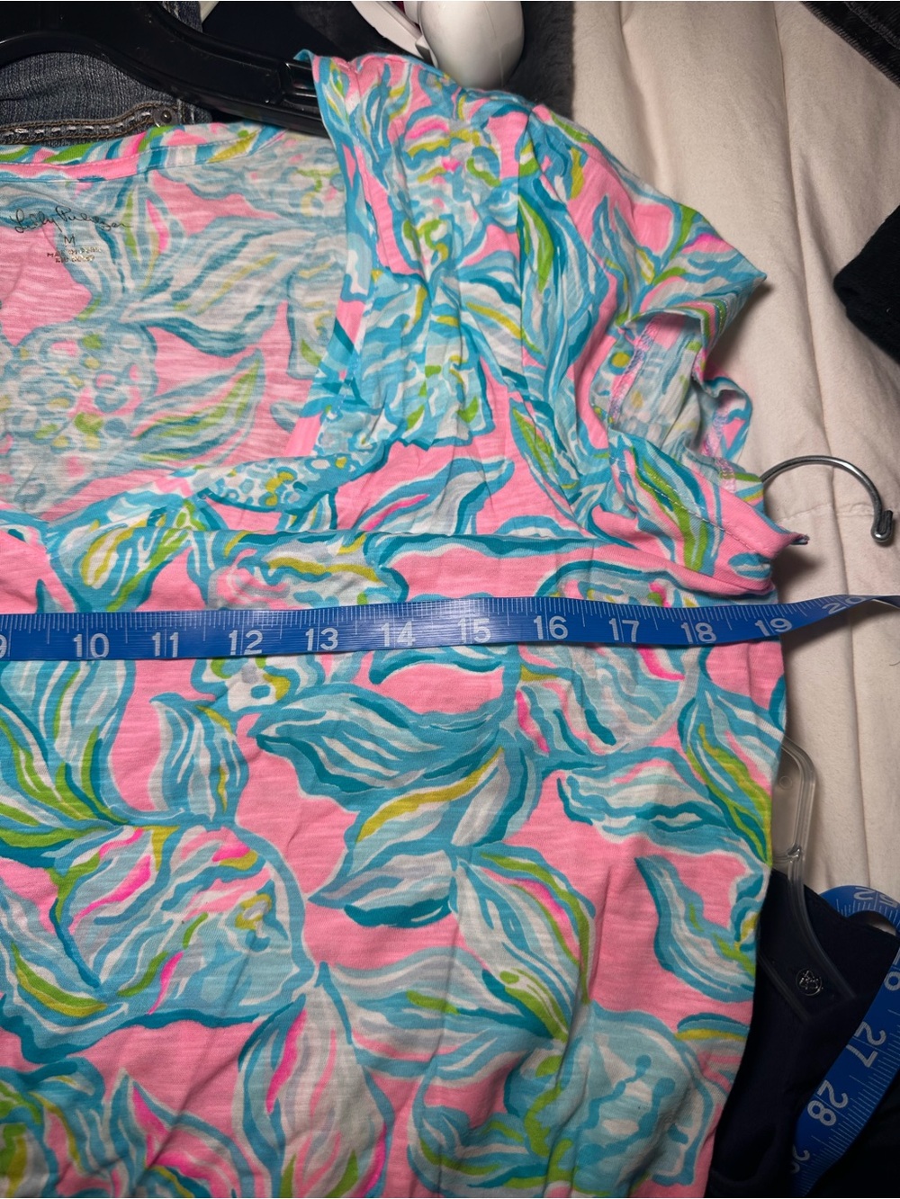 Lilly Pulitzer Pink, Blue & Green Floral Tee - Picture 5 of 5